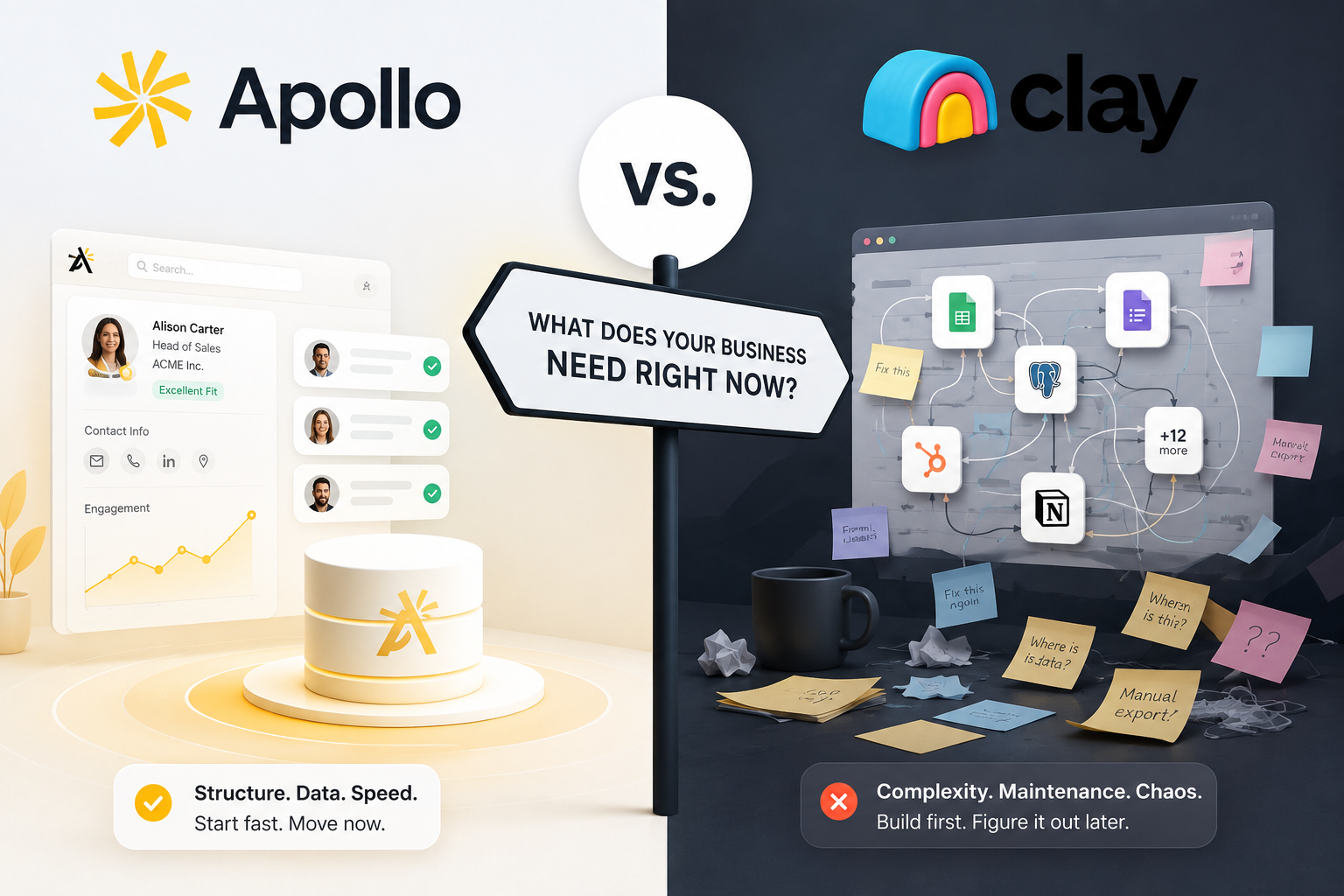 Clay vs Apollo: The $30K Sequencing Mistake Early-Stage Founders Keep Making