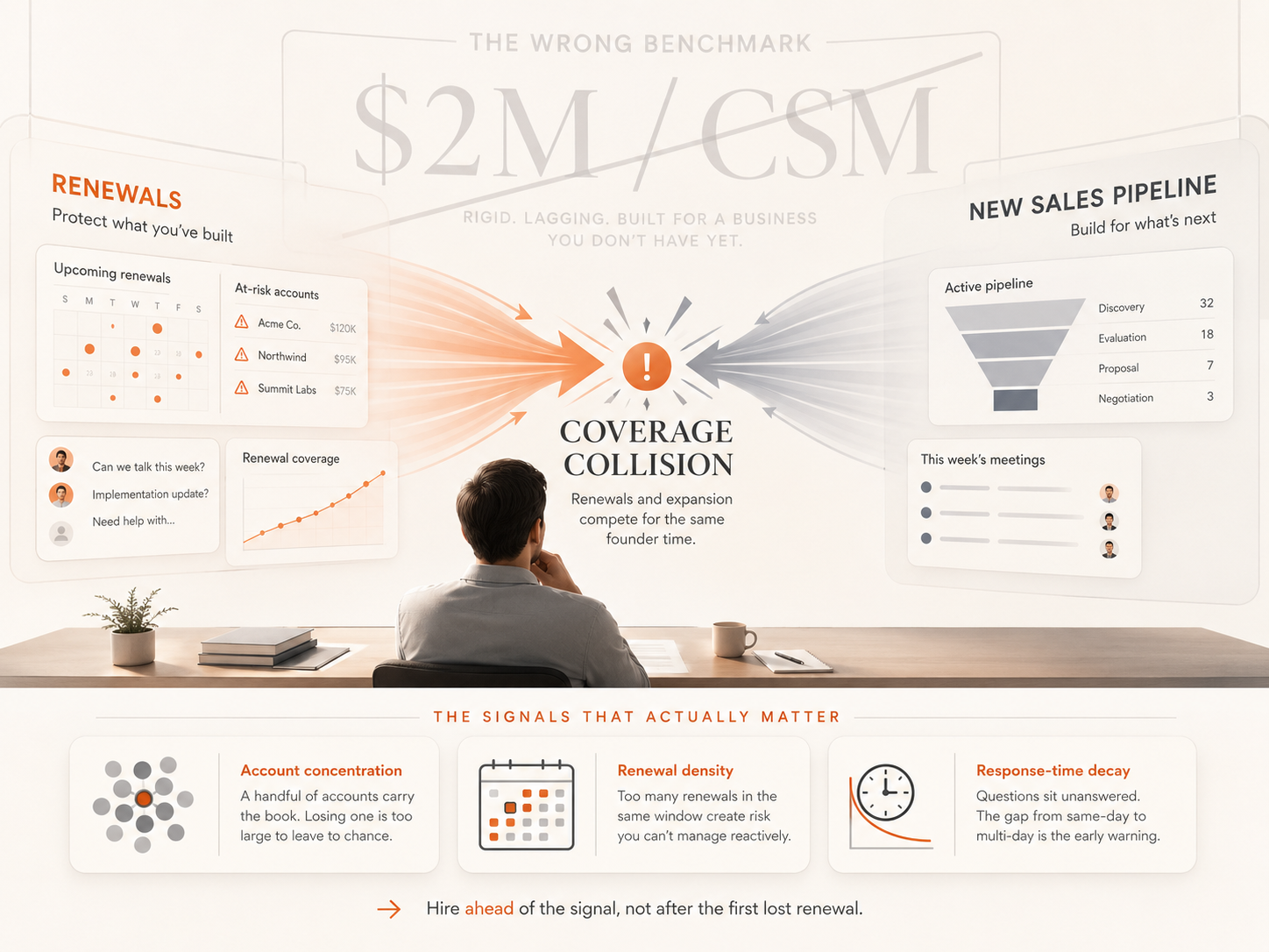 The $2M-Per-CSM Rule Is Built for a Business You Don't Have Yet