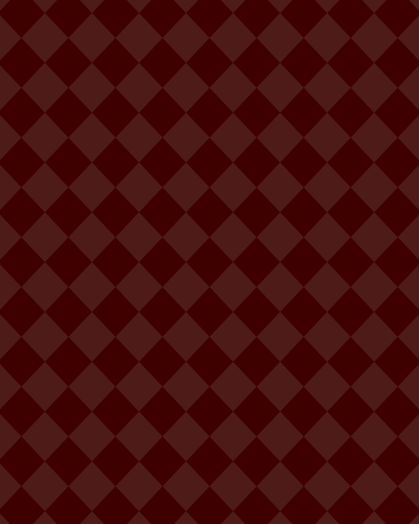 A dark red and maroon checkered pattern background with diamond shapes.