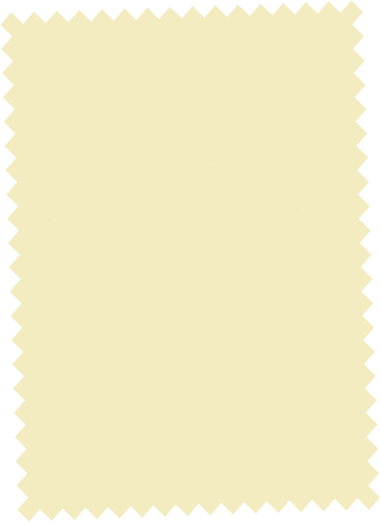 A blank yellow postage stamp with perforated edges.