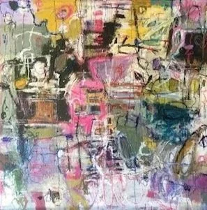 Land of a Thousand Suns
Mixed media on canvas 
36" x 36"