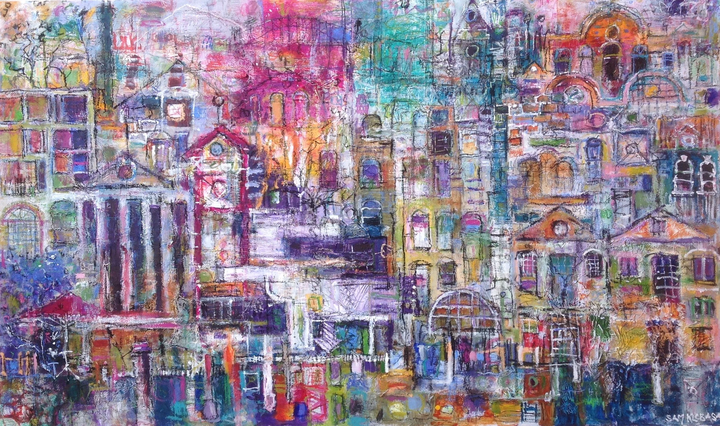 Visions of The Rocks No. 3
Mixed media on canvas
36" x 60"