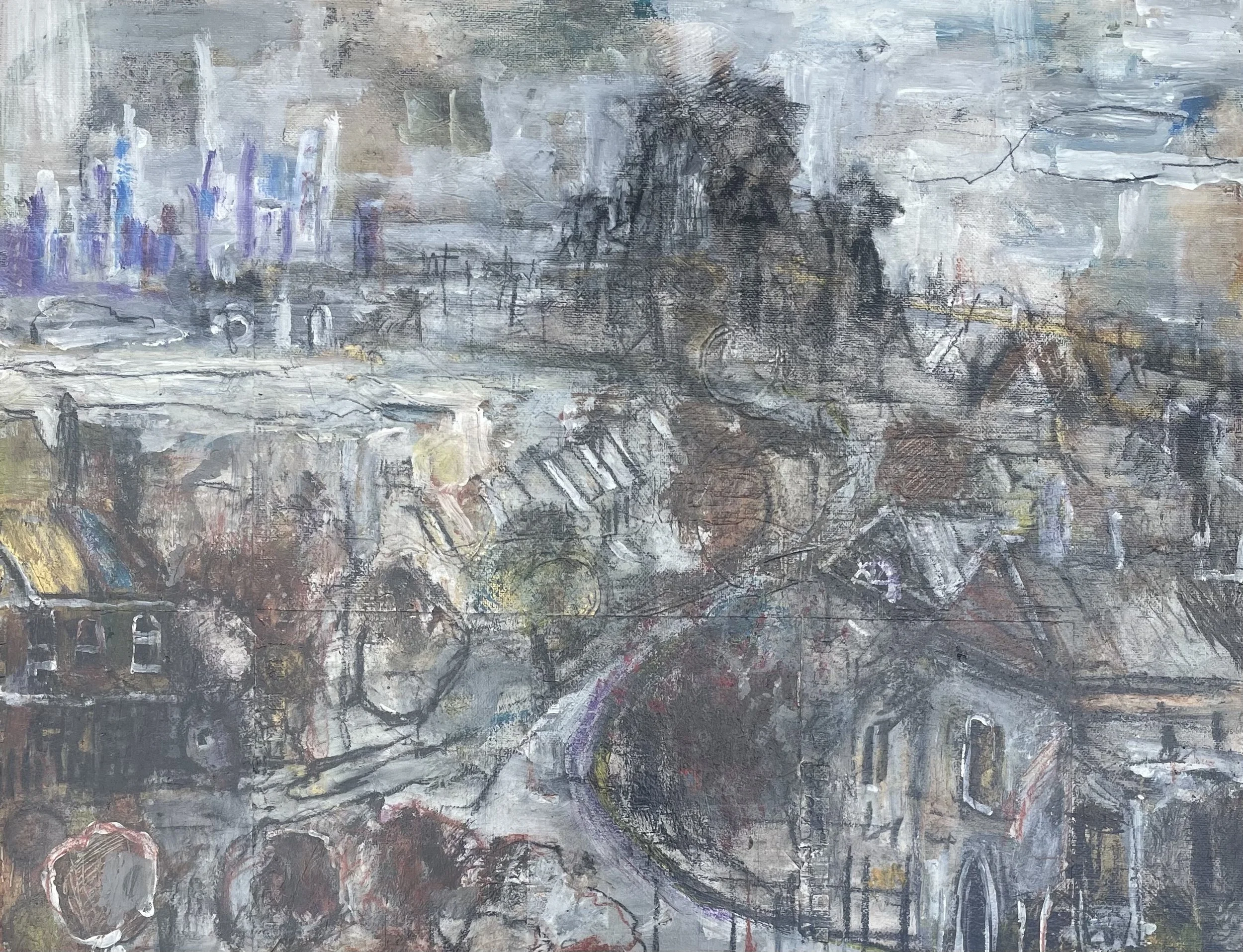 View From Observatory Hill
Mixed media
16" x 20"