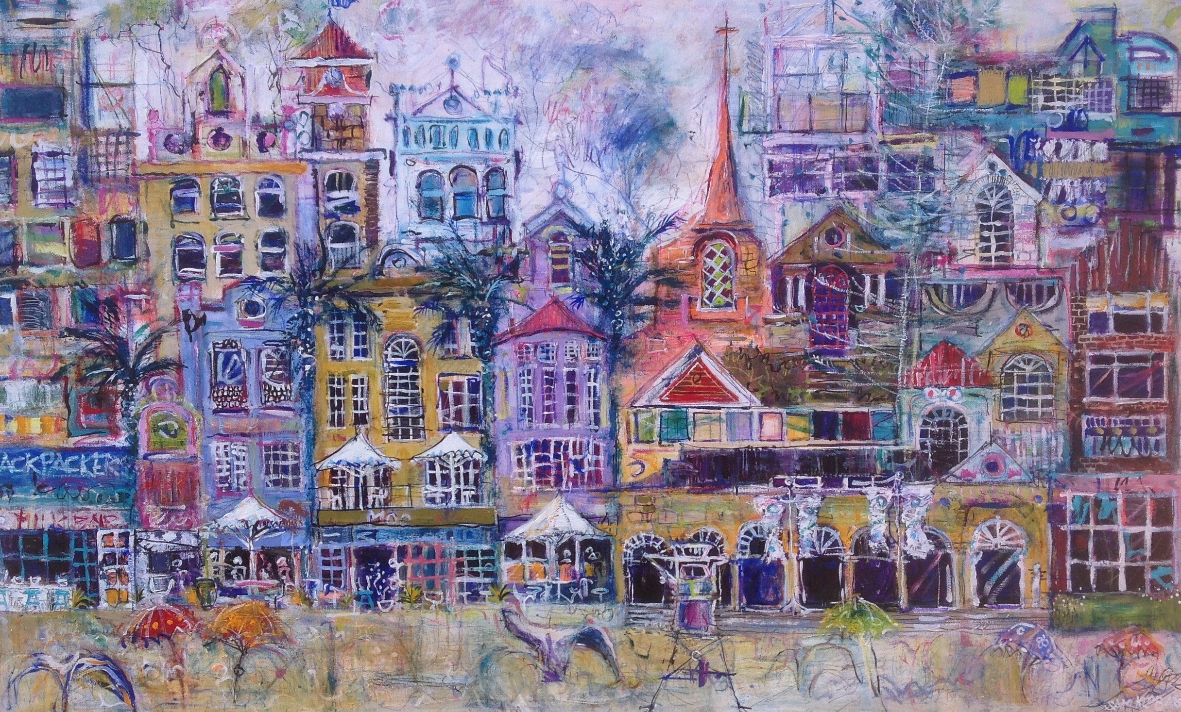 Visions of Bondi (Sold)
Mixed media on canvas
36" x 60"