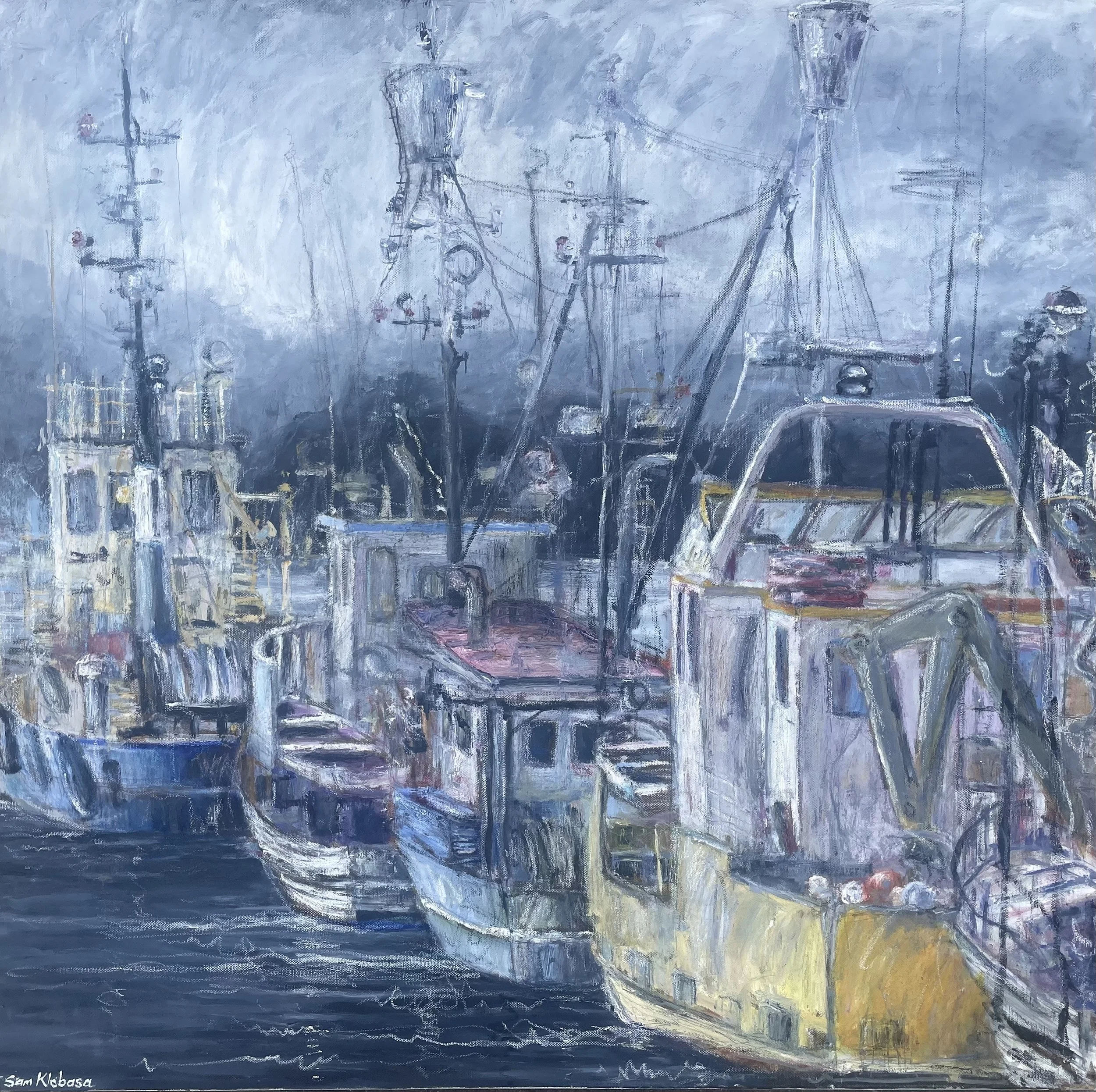 Eden Trawlers
Oil on canvas
30" x 30"