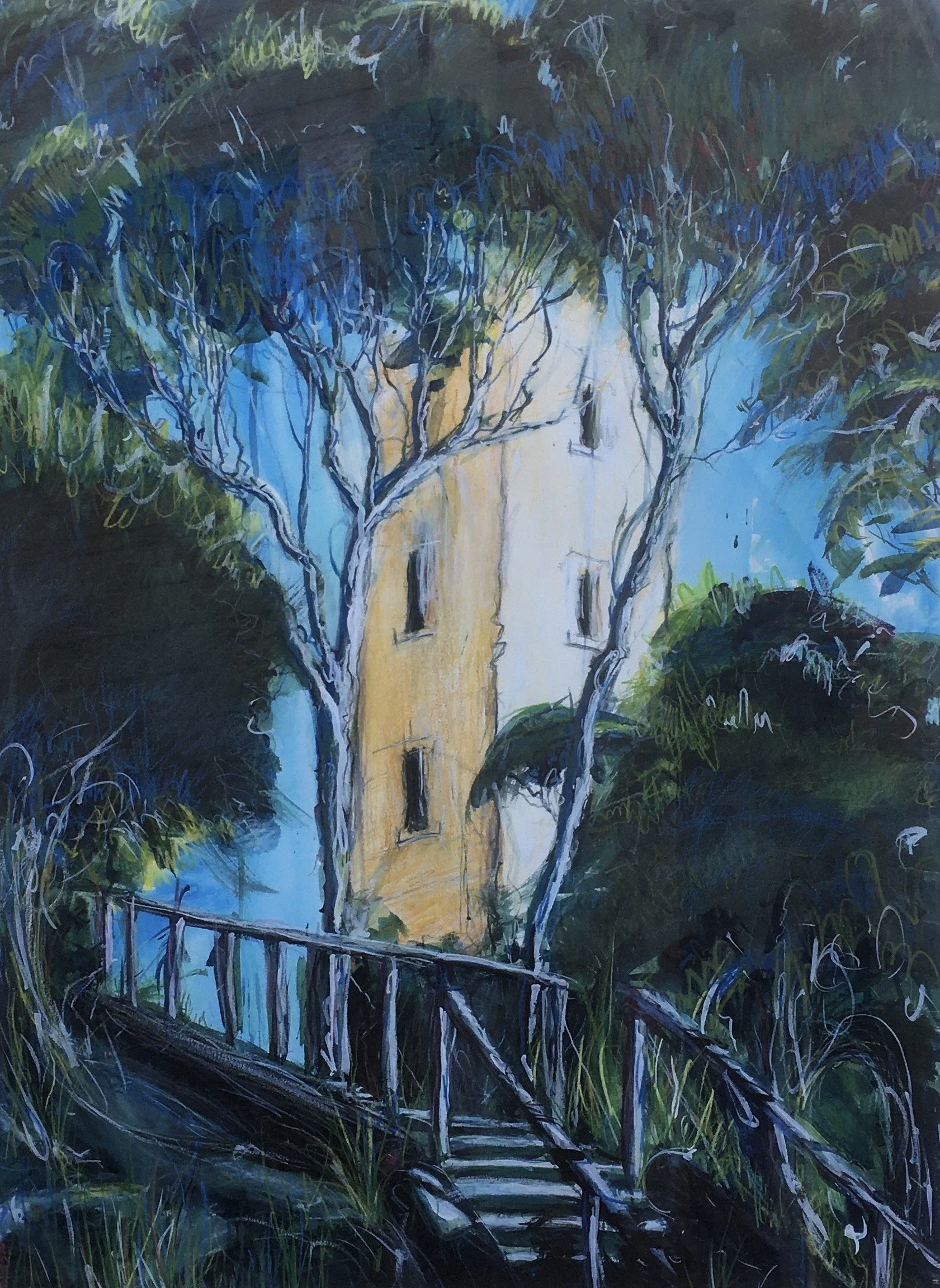 Ben Boyd's Tower, Edrom
Watercolour framed
31" x 38"