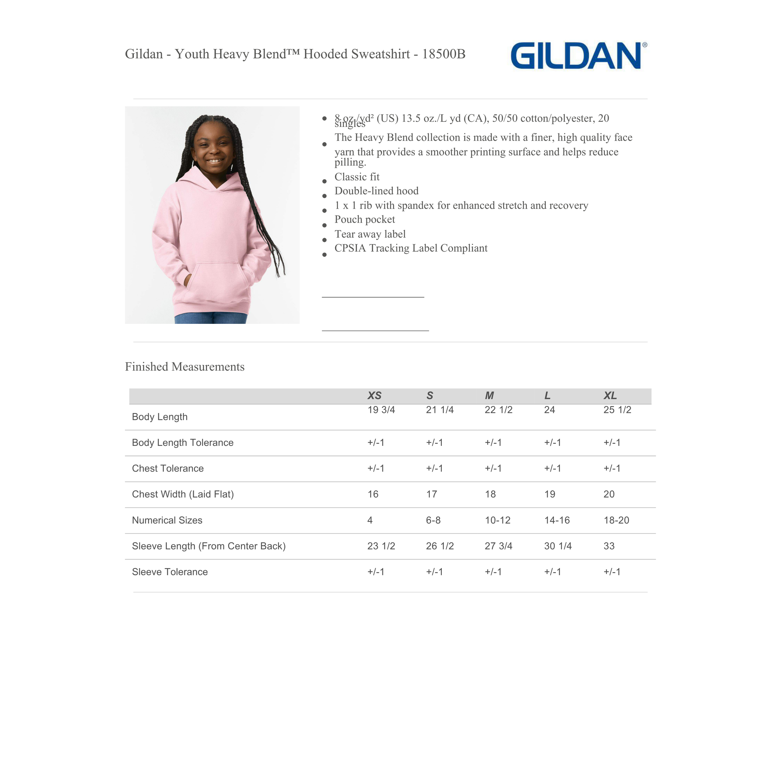 Gildan Hoodie Youth Size Chart.png