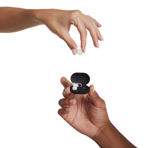 Premium earplugs available inside the Ear Protection Booth kiosk at nightclubs and concert venues