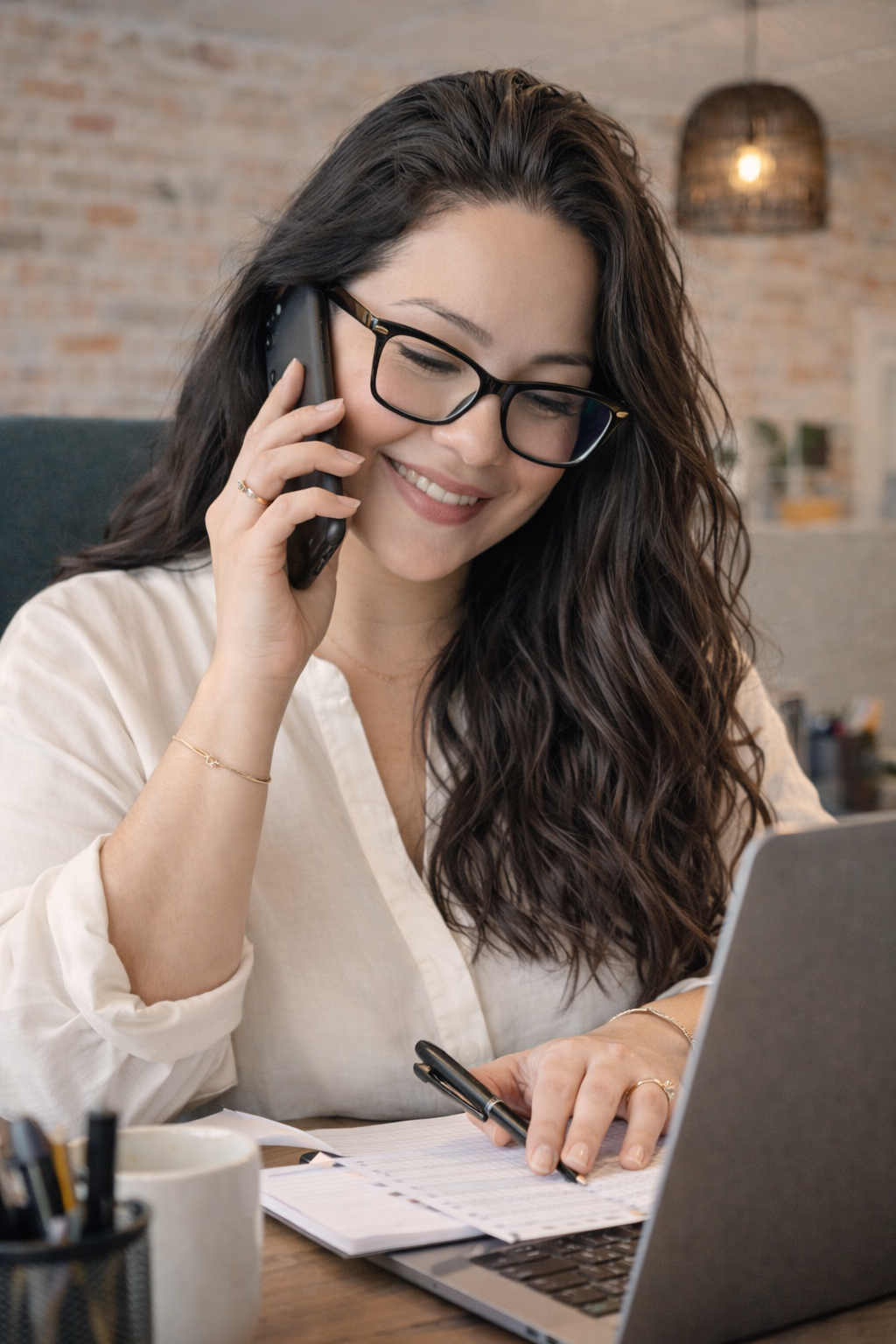 A n administrative and governance professional speaking to a local small business client