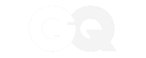 GQ logo with black and white design