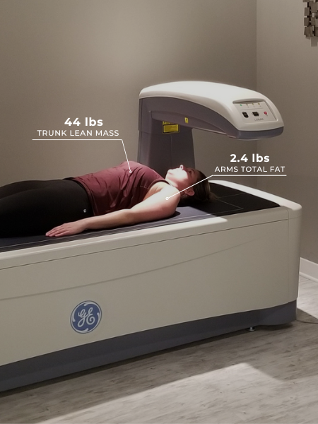 DEXA Body scan test at DexaFit with stats