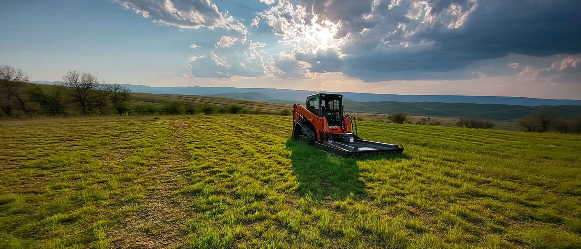 tractor skid steer brush/bush hog. EVERS LAND & LAWN CARE.