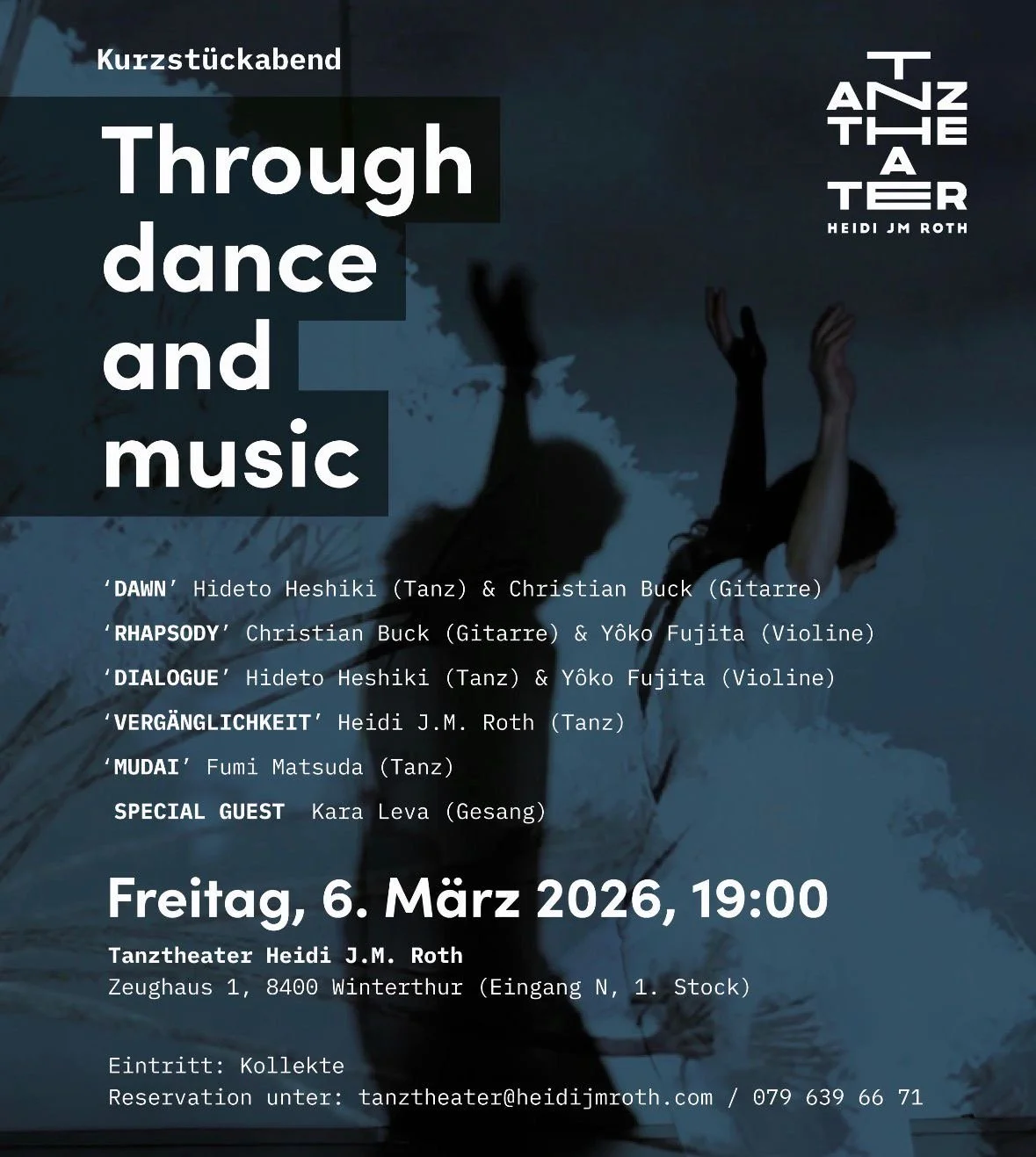 Kurzstückabend –  Through dance and music