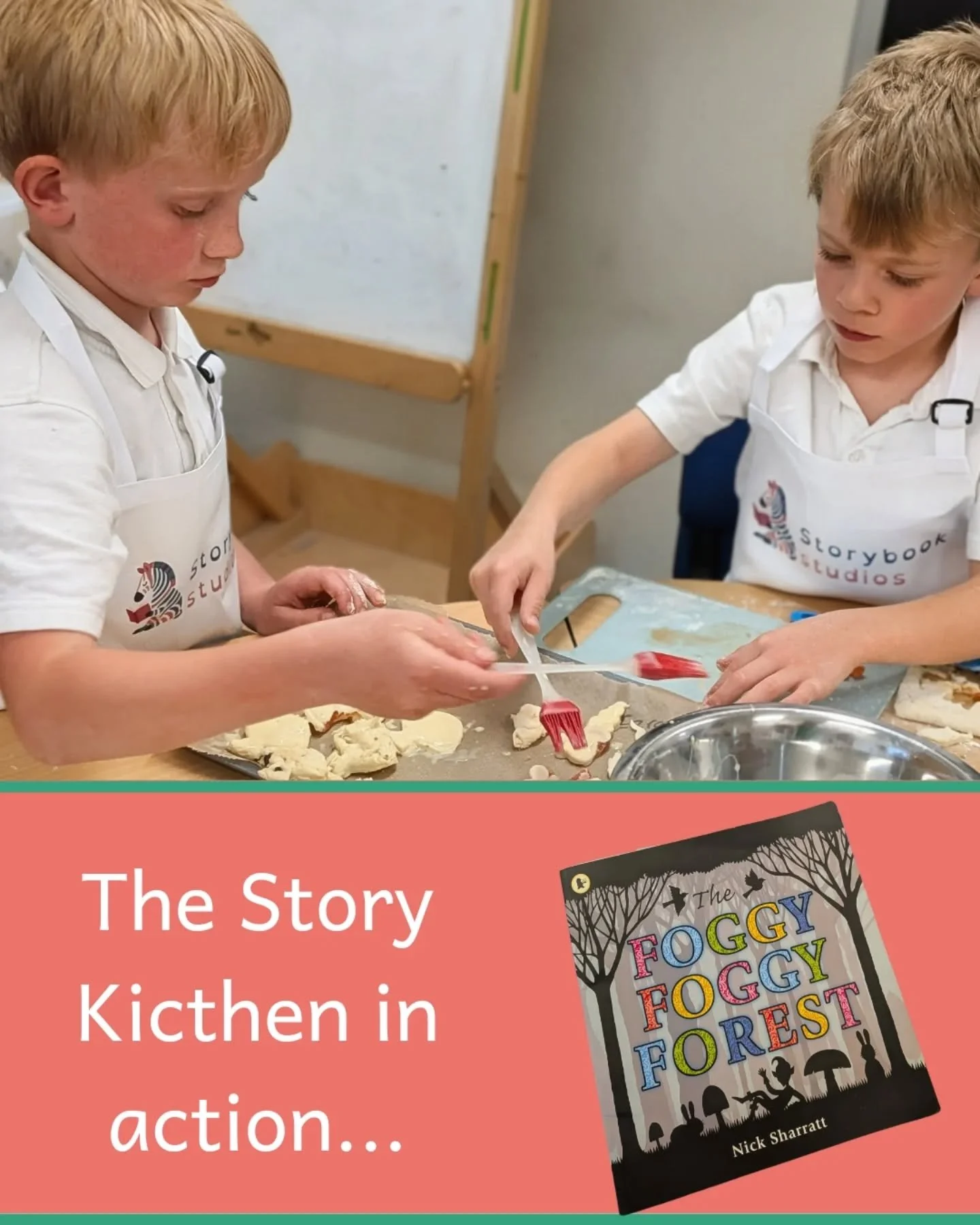 This week we took inspiration from&nbsp;The Foggy Foggy Forest by Nick Sharratt&nbsp;🌳✨

We loved guessing the silhouettes in the story, then got hands on rolling, filling and egg washing our pastry to create our own mystery shapes!

The children&rs