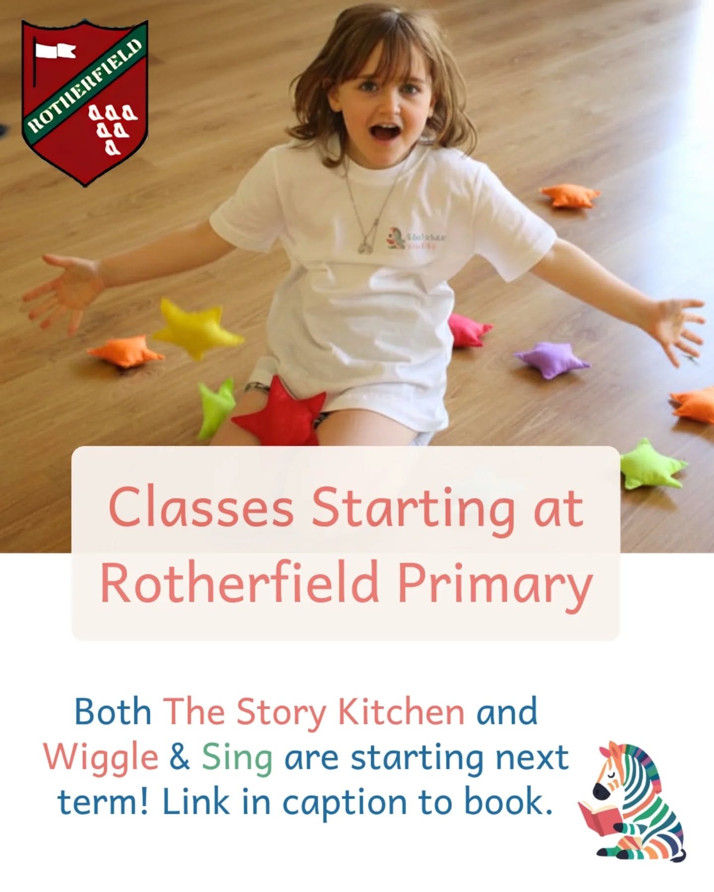 We&rsquo;re so excited to now be at Rotherfield Primary School! ✨

The Story Kitchen is already fully booked (thank you so much! 🙏🏼💛), but there are still a few spaces left in&nbsp;Wiggle &amp; Sing&nbsp;with our lovely Lana 🎶

Designed especiall