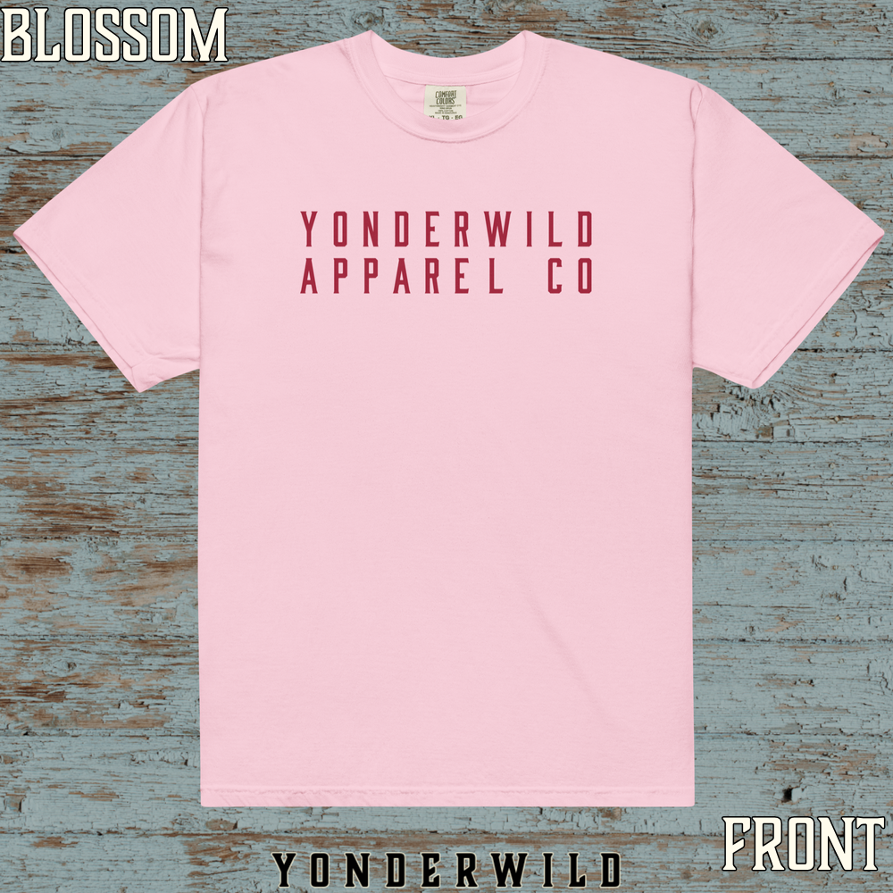 YAC Throwback Short Sleeve Tee Sumac (Front) (Blossom).png