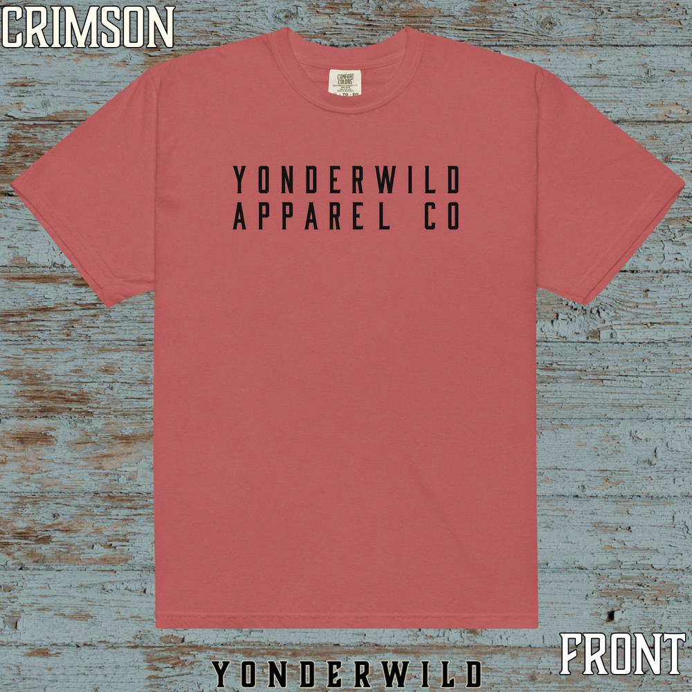 YAC Throwback Short Sleeve Coal (Front) (Crimson).png