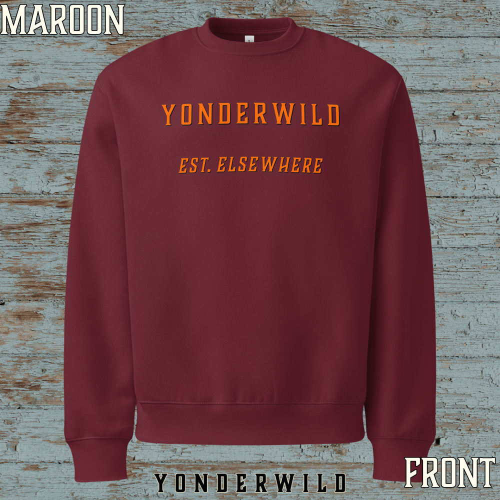 Varsity Logo Oversized Heavyweight Sweatshirt Blaze (Maroon) (Front).png