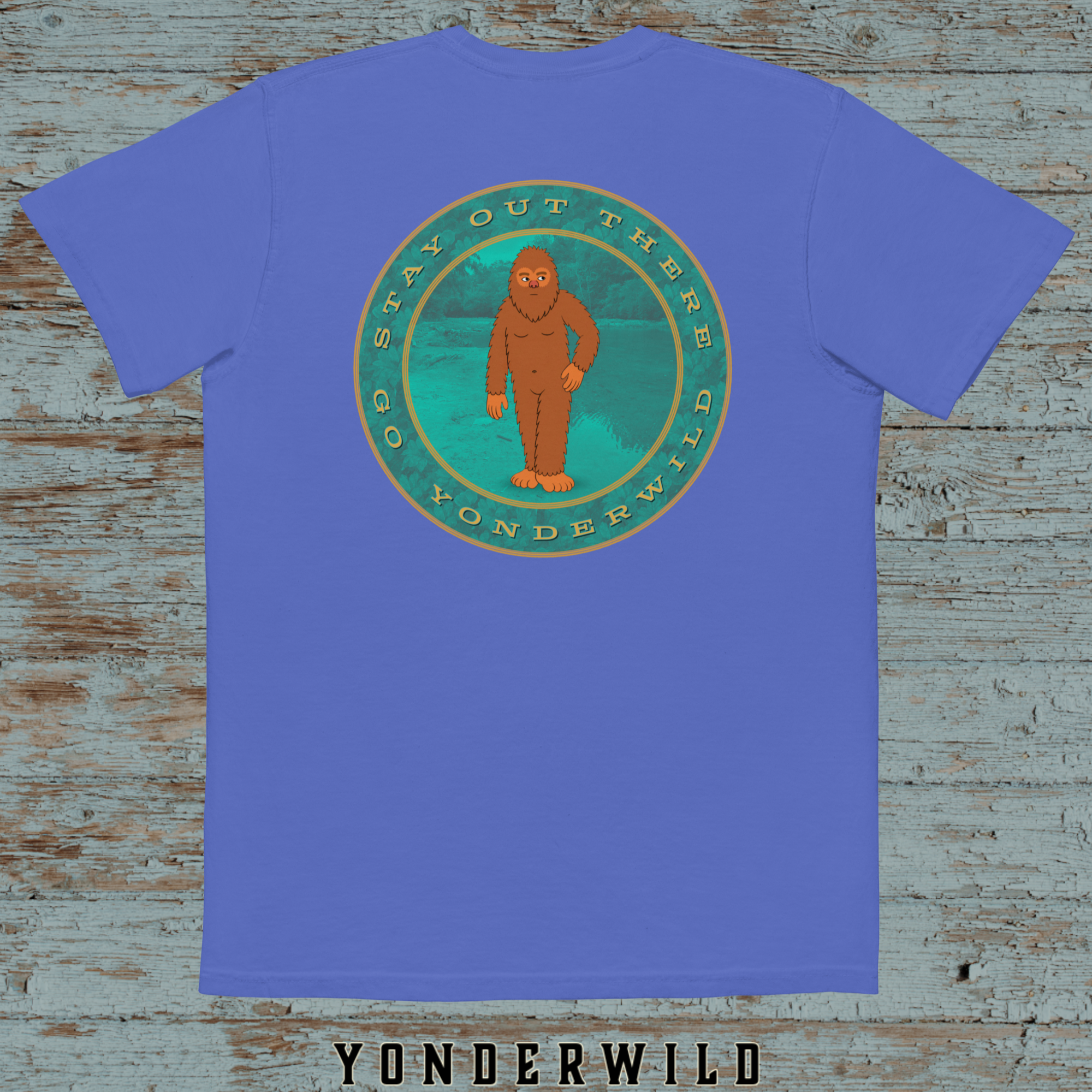 Out There Sketch-Squatch Pocket Tee