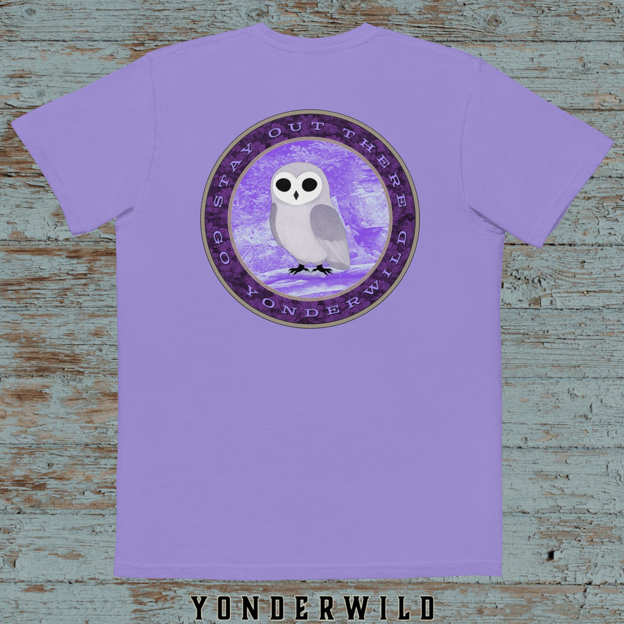 Out There Owl Bird Pocket Tee
