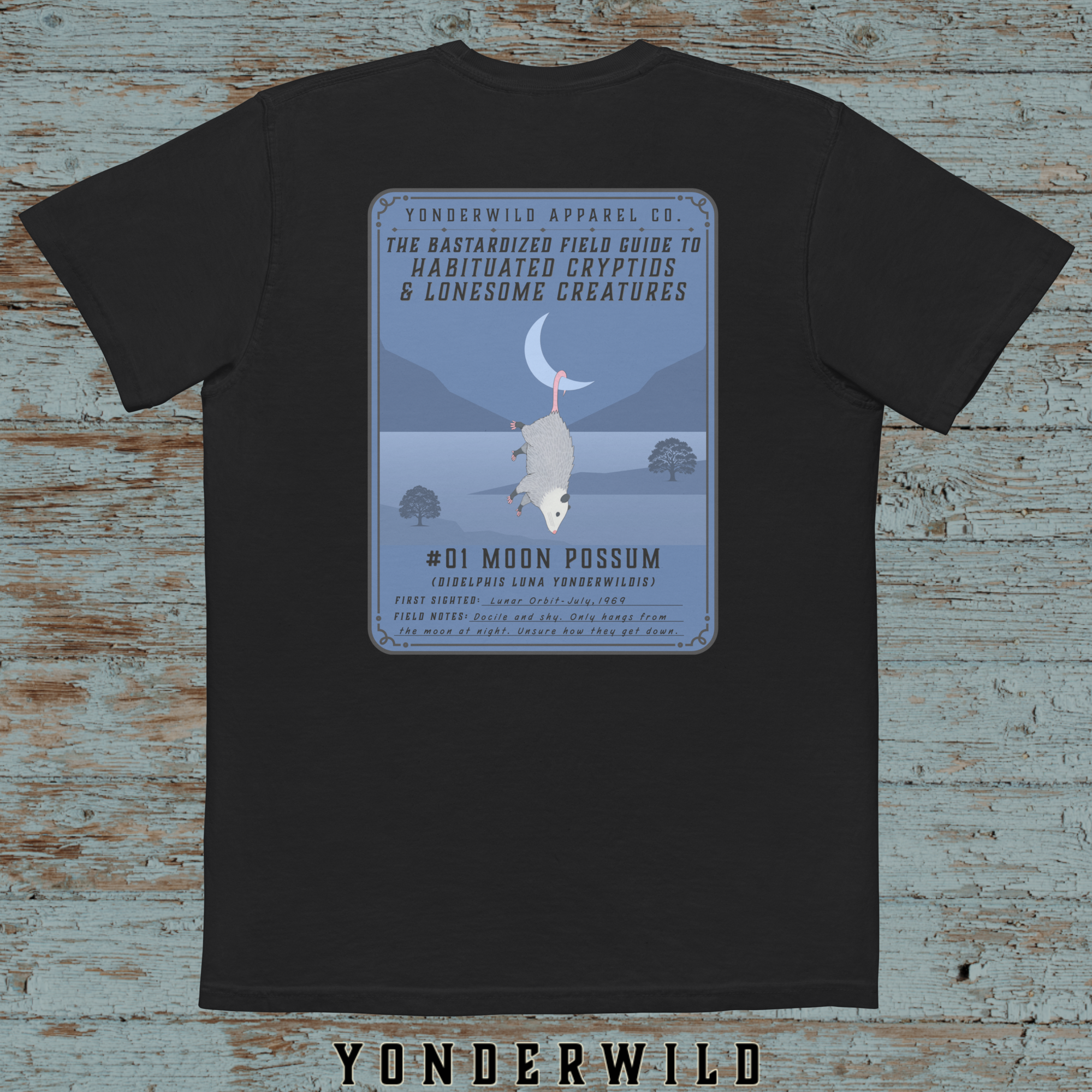 Field Guide Moon Possum Pocket Tee