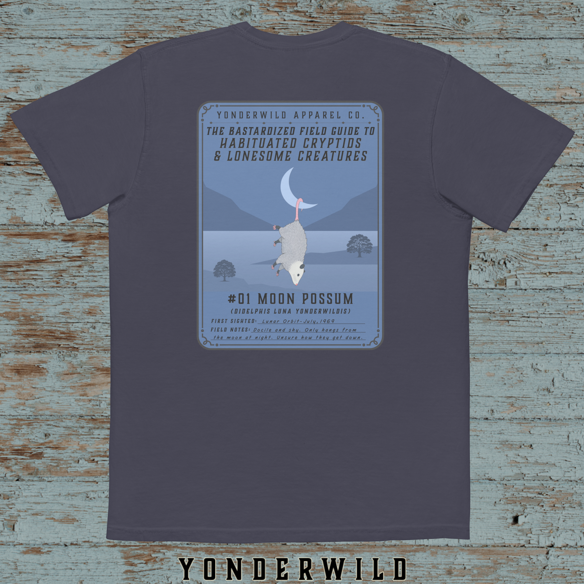 Field Guide Moon Possum Pocket Tee