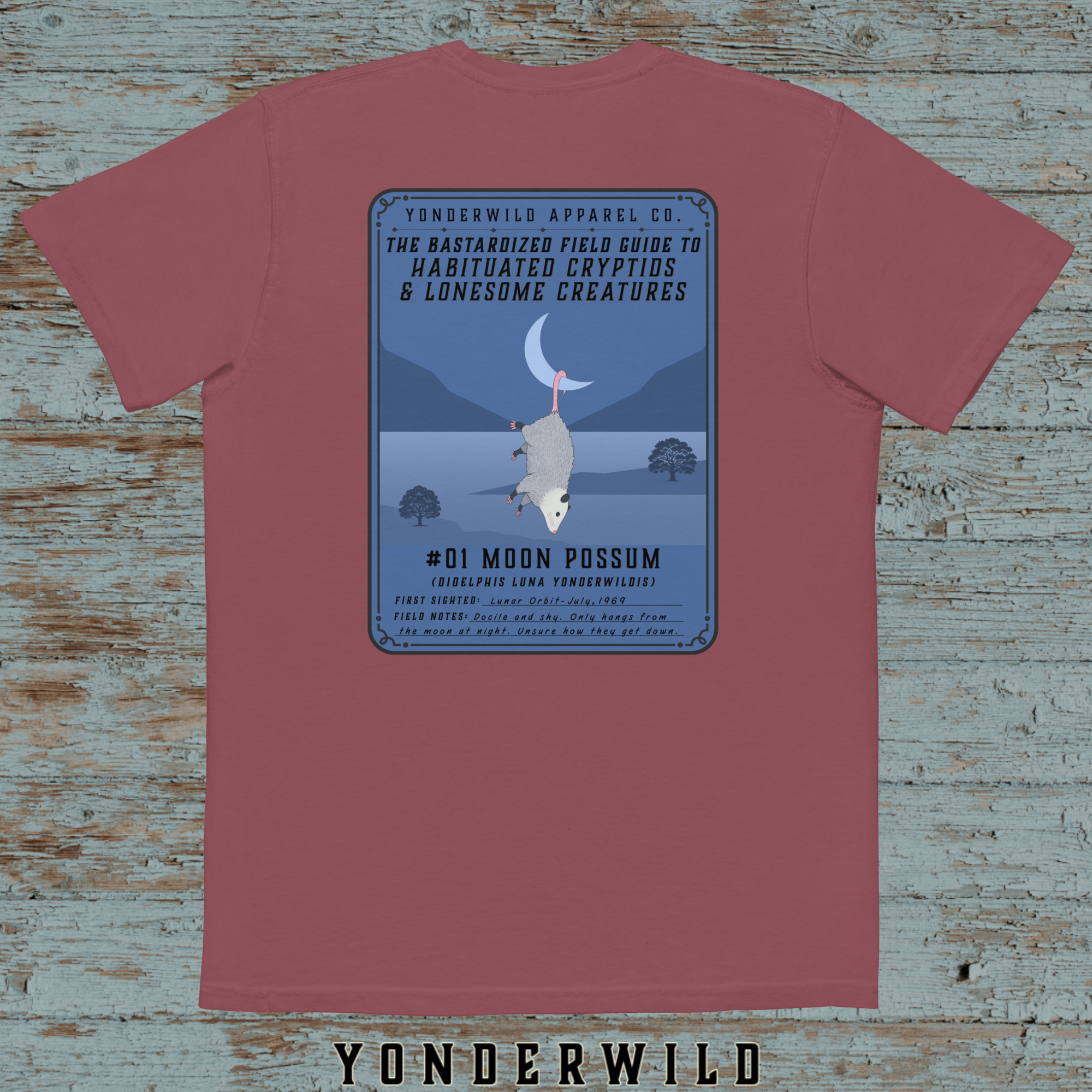 Field Guide Moon Possum Pocket Tee
