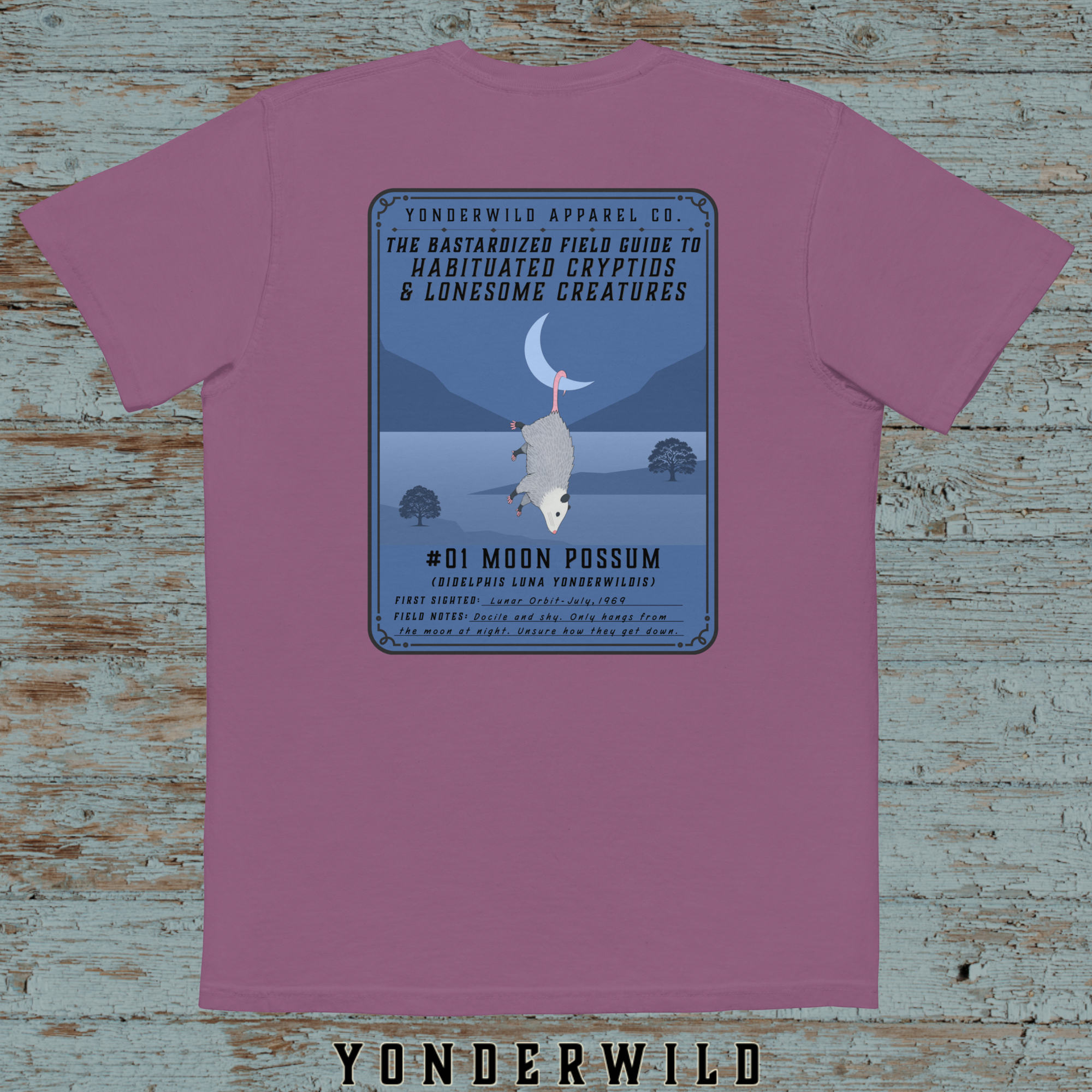 Field Guide Moon Possum Pocket Tee