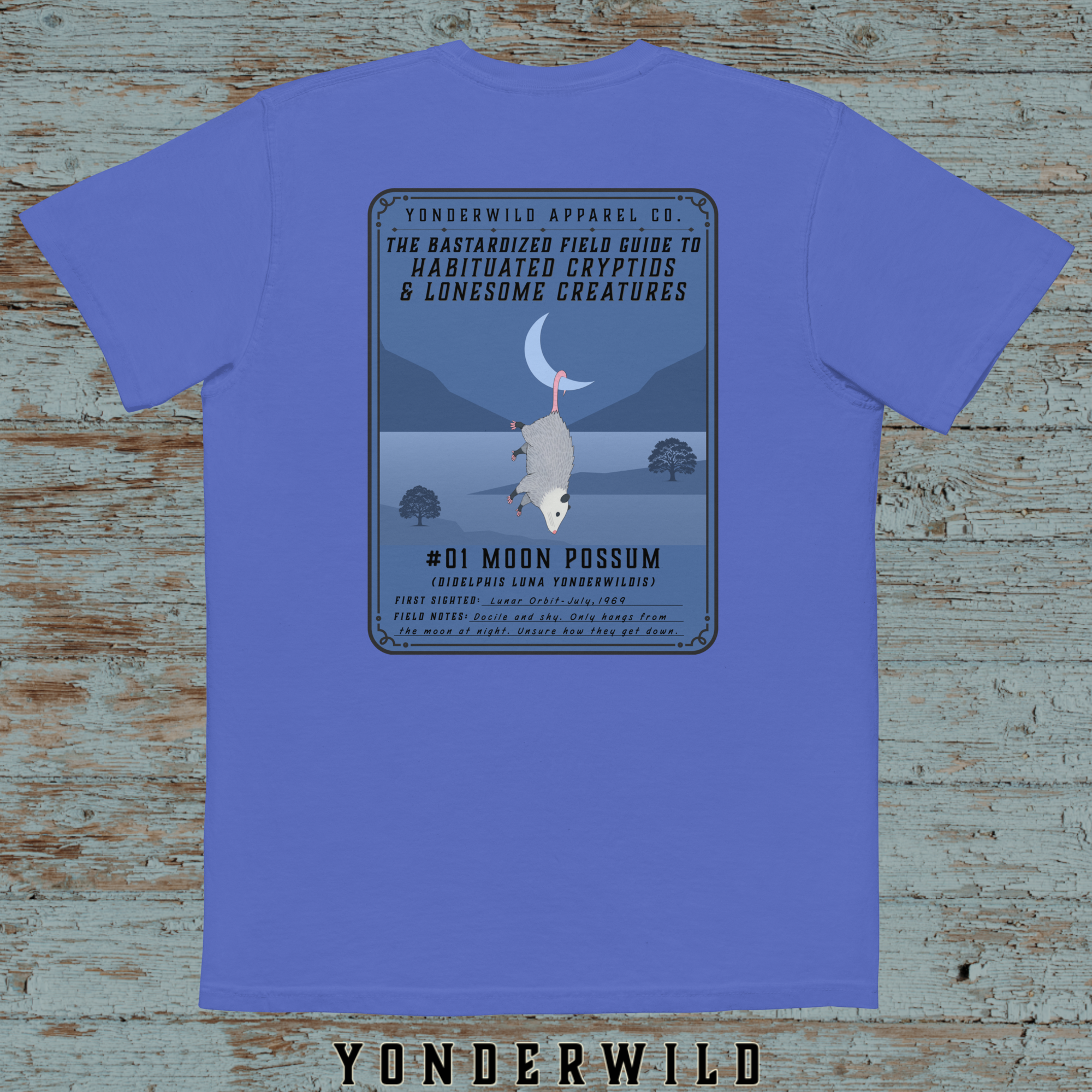 Field Guide Moon Possum Pocket Tee