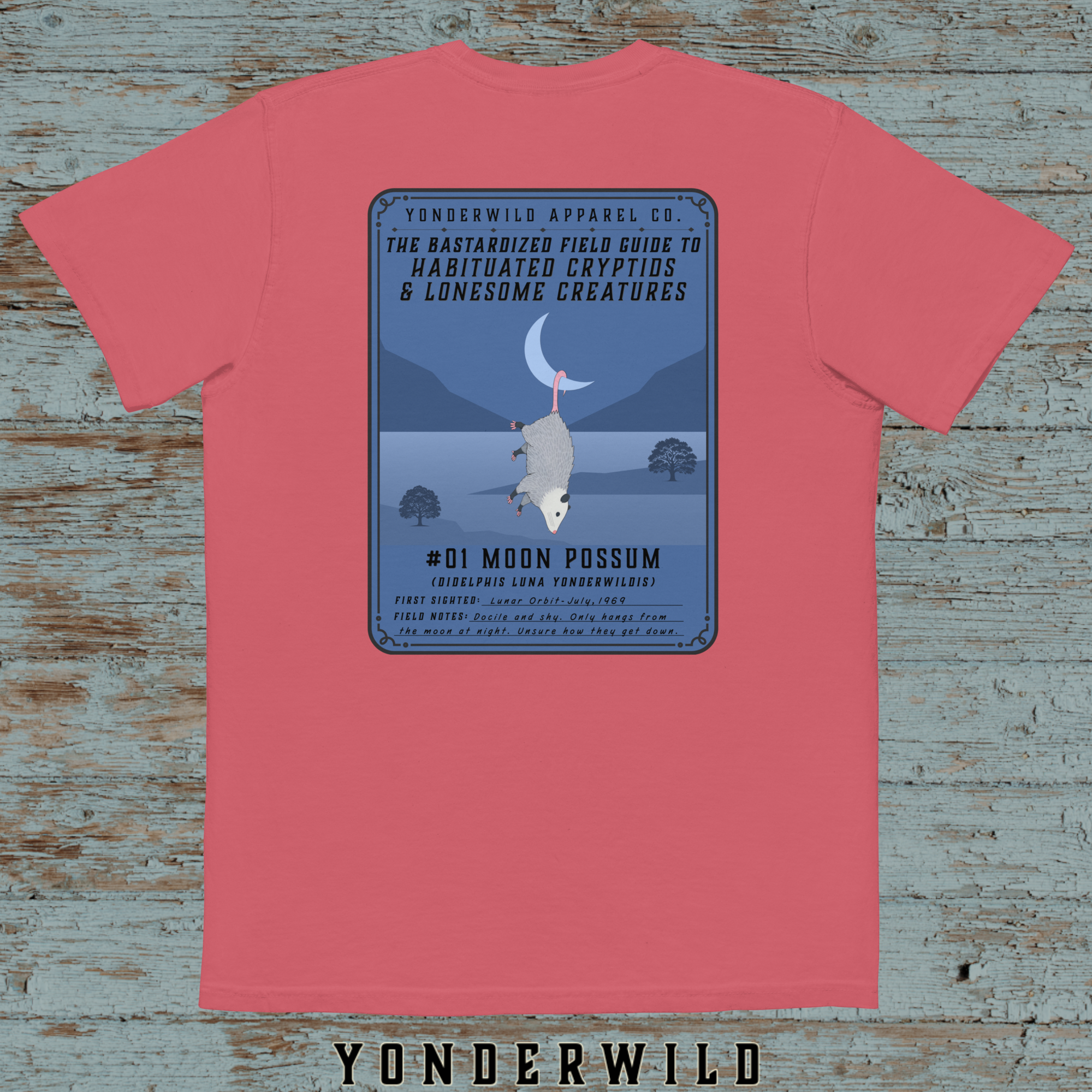 Field Guide Moon Possum Pocket Tee