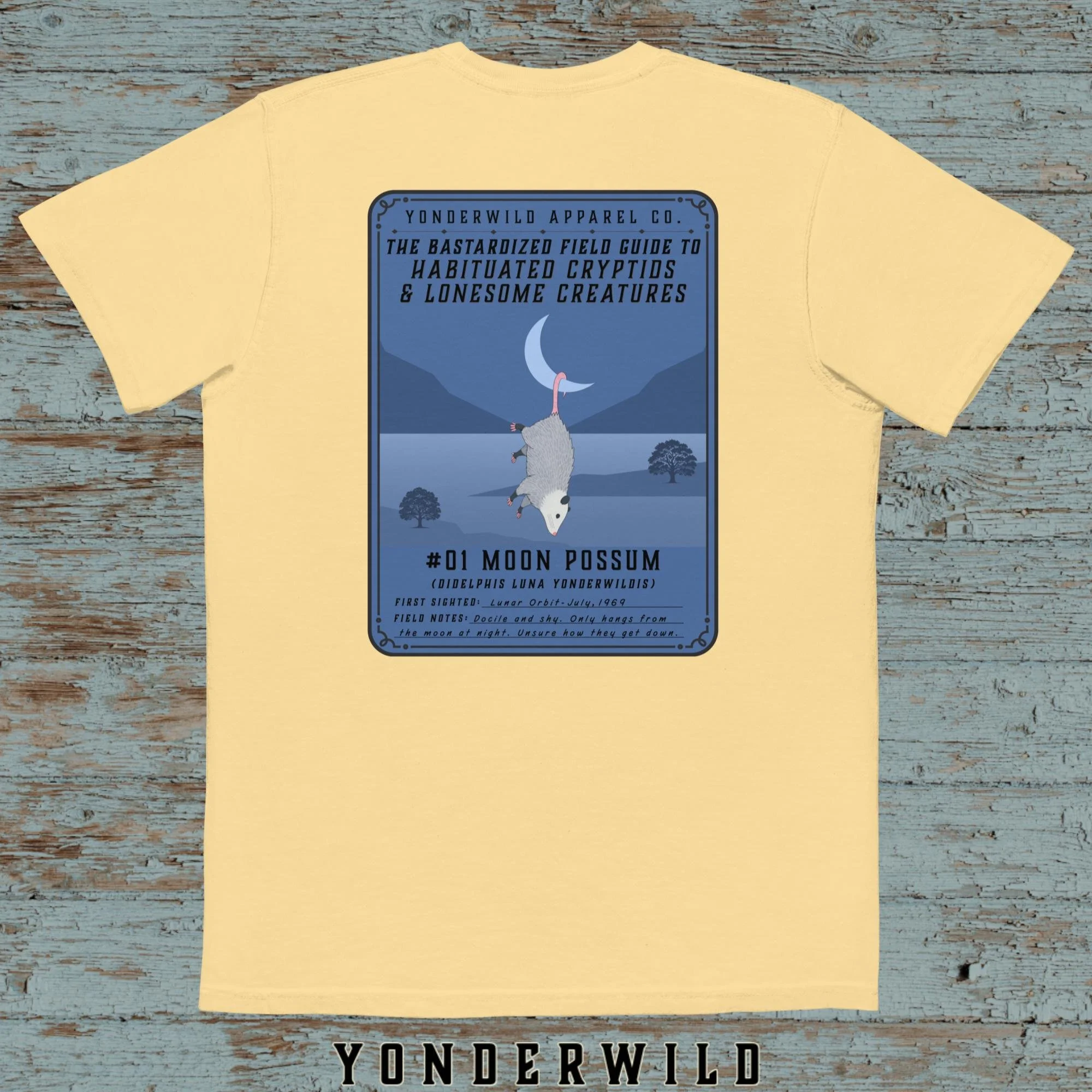 Field Guide Moon Possum Pocket Tee