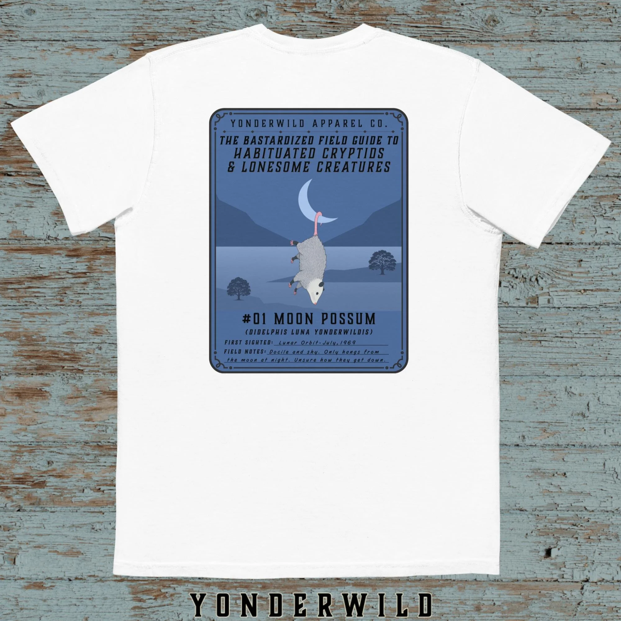 Field Guide Moon Possum Pocket Tee