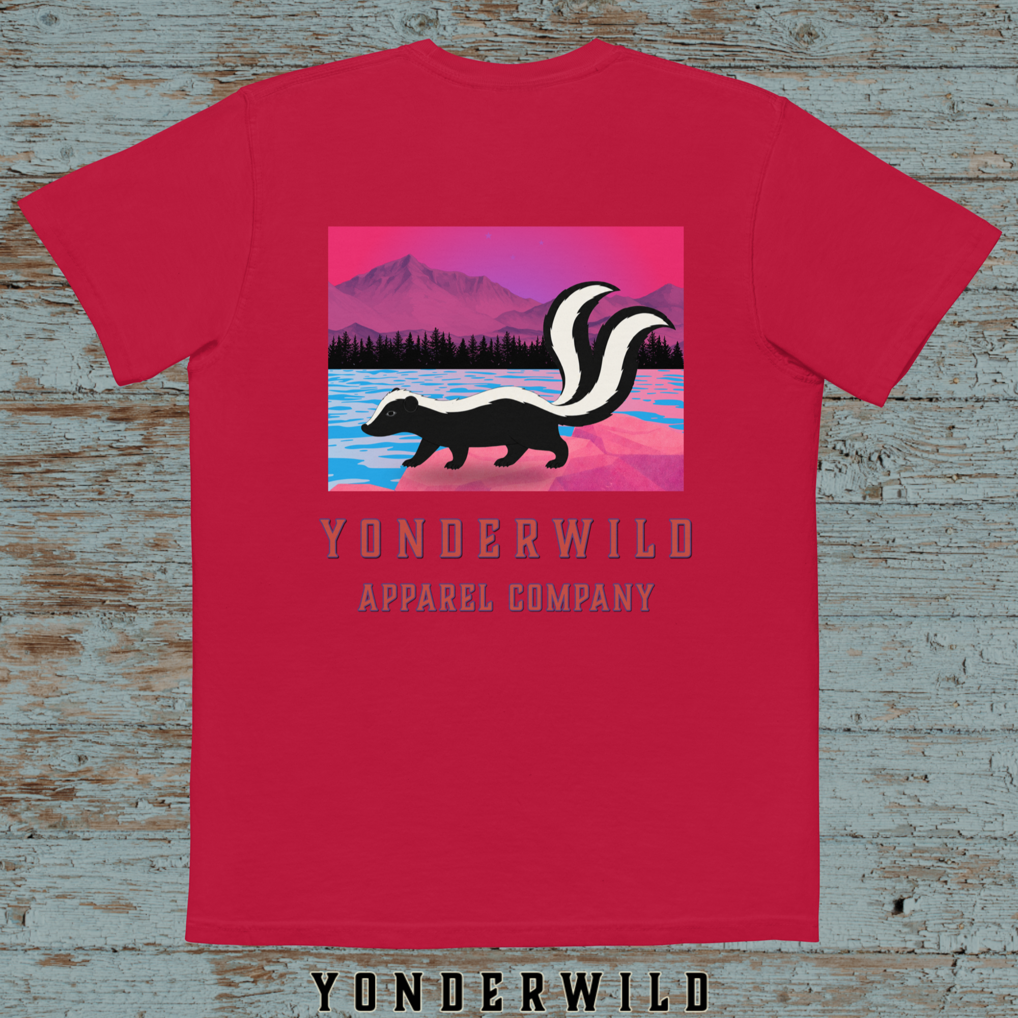 Twilight Twice Tail Pocket Tee-Sumac