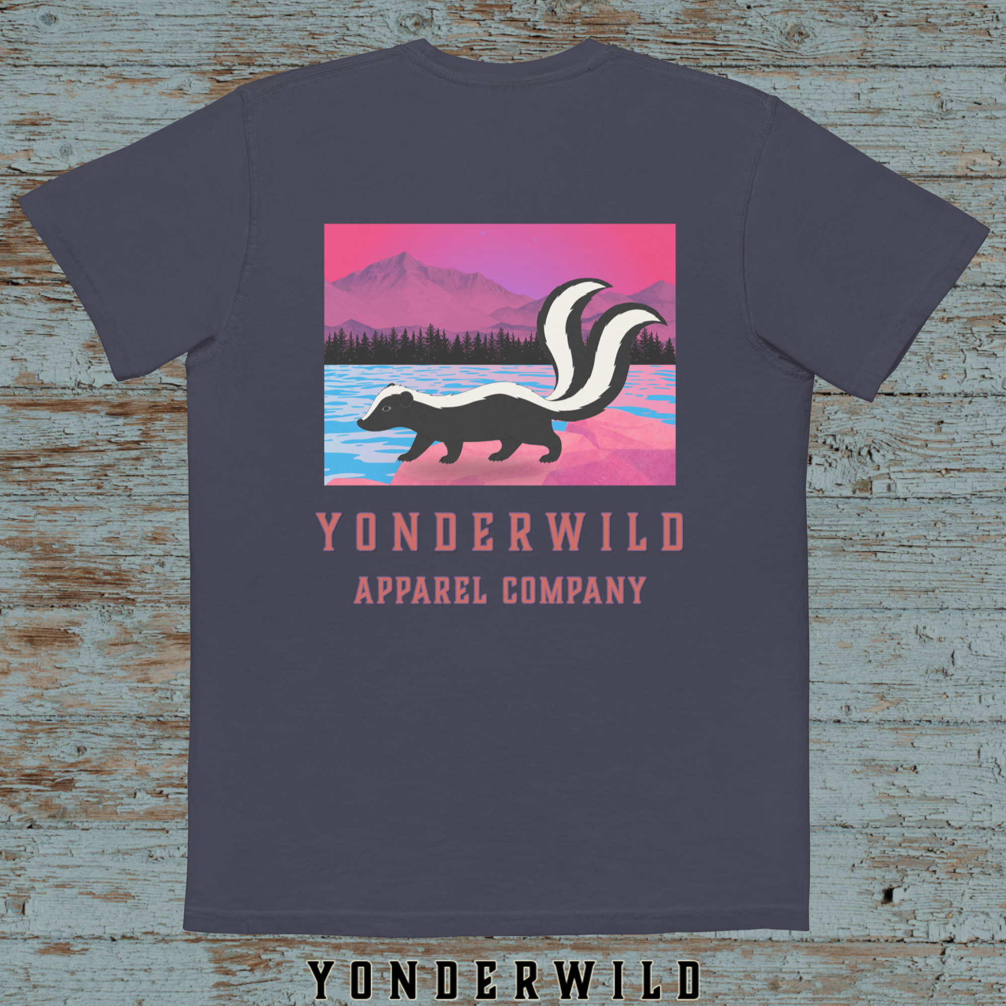 Twilight Twice Tail Pocket Tee-Sumac