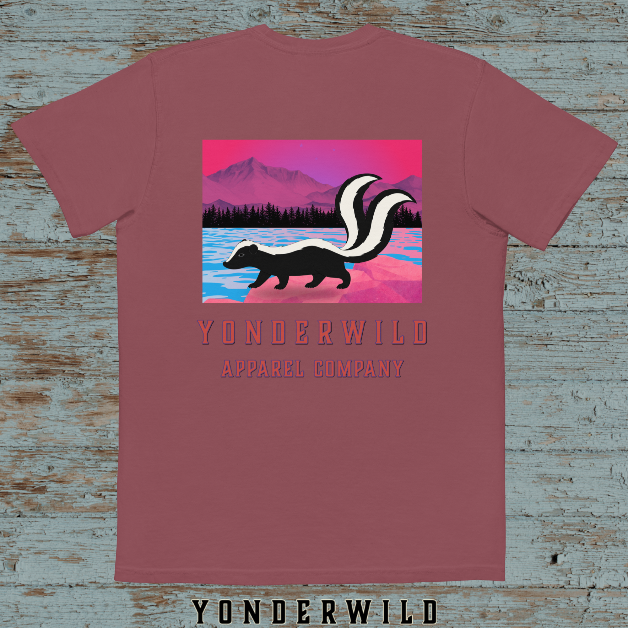 Twilight Twice Tail Pocket Tee-Sumac