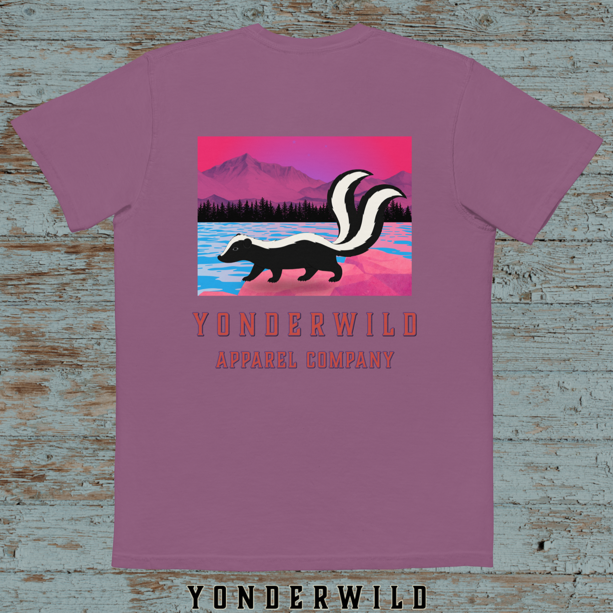 Twilight Twice Tail Pocket Tee-Sumac