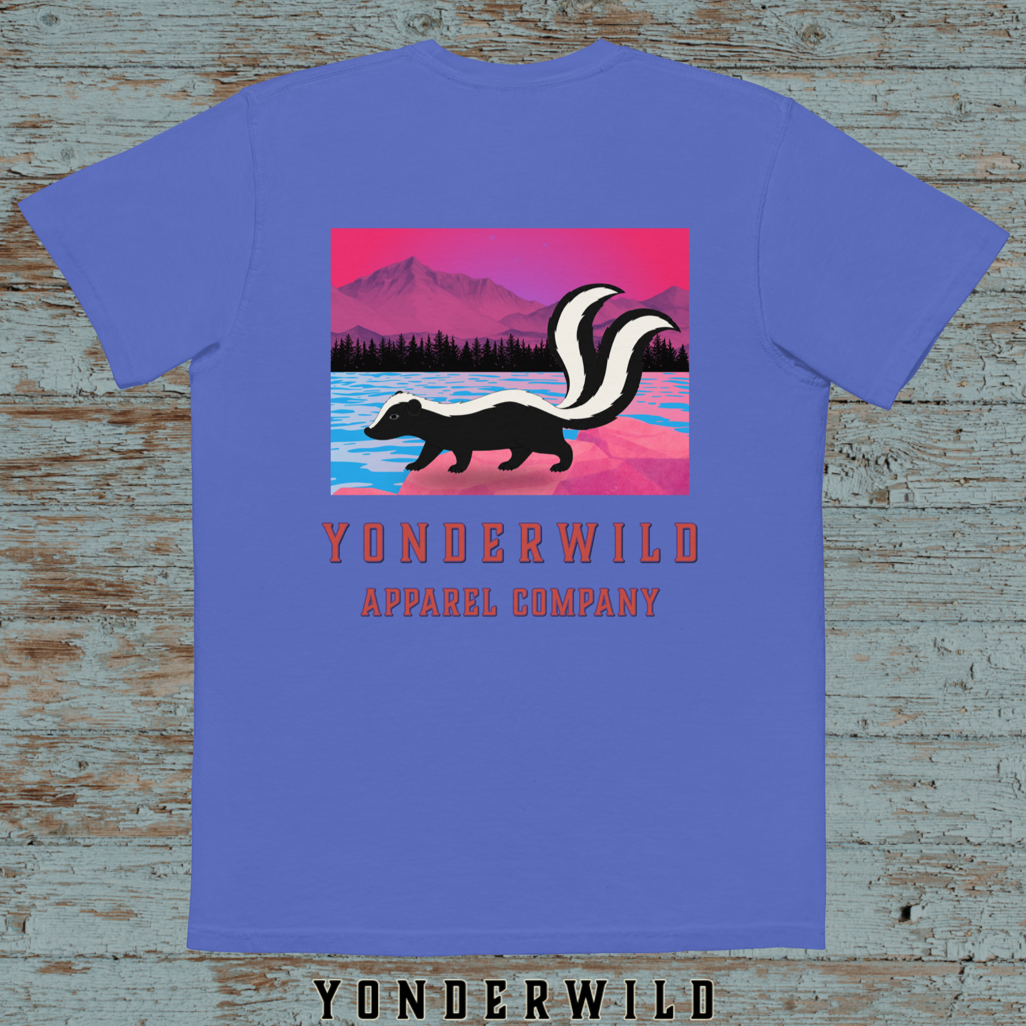 Twilight Twice Tail Pocket Tee-Sumac