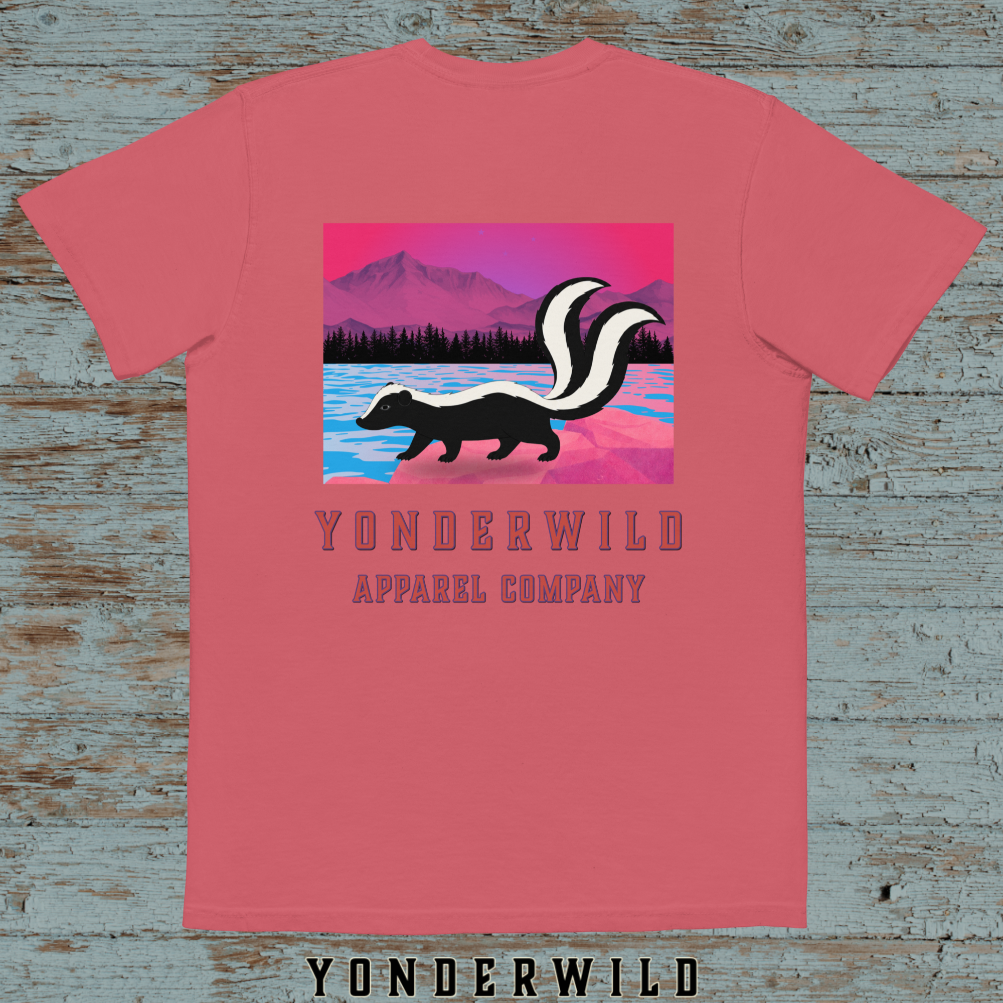 Twilight Twice Tail Pocket Tee-Sumac