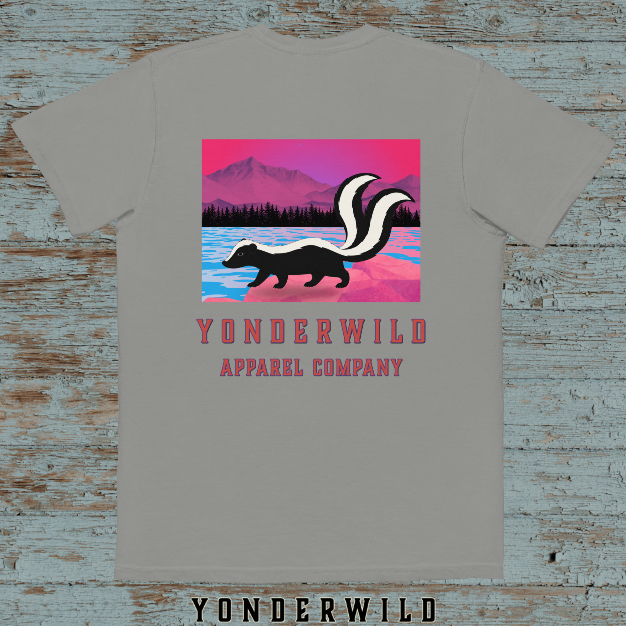 Twilight Twice Tail Pocket Tee-Sumac