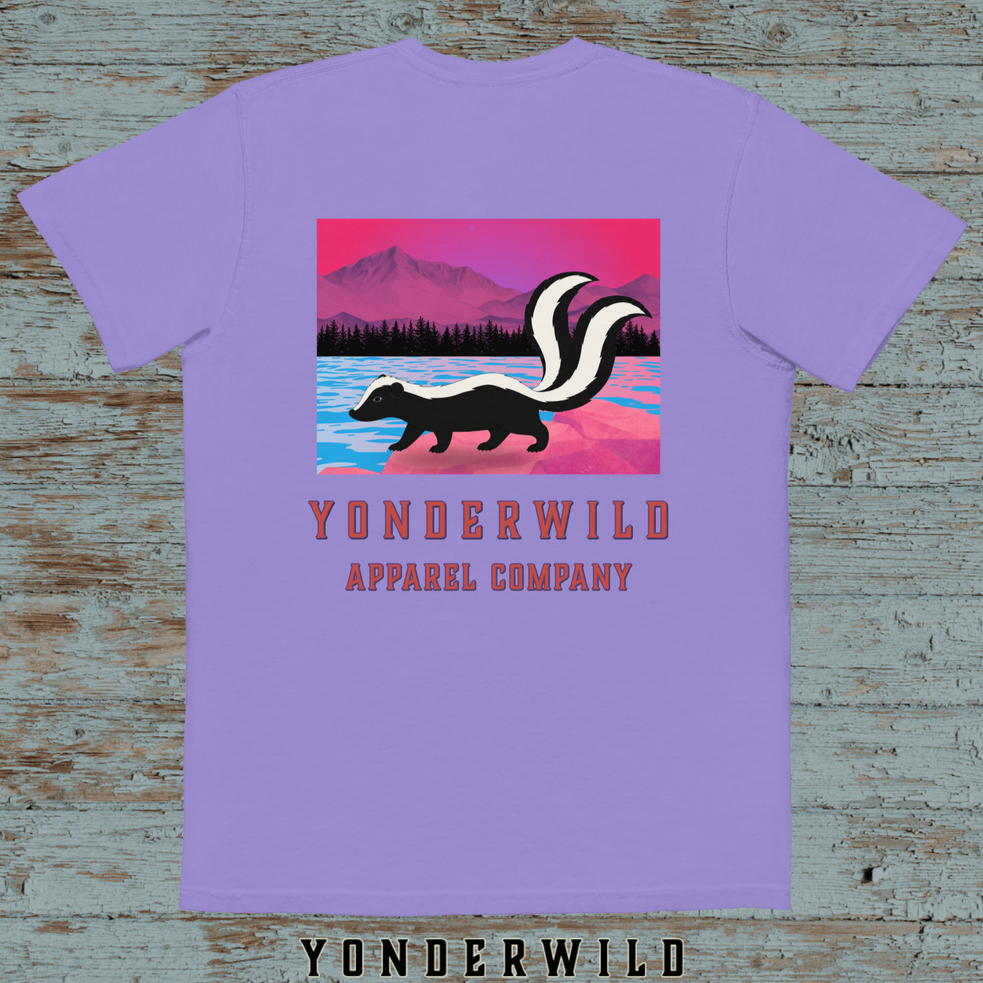 Twilight Twice Tail Pocket Tee-Sumac