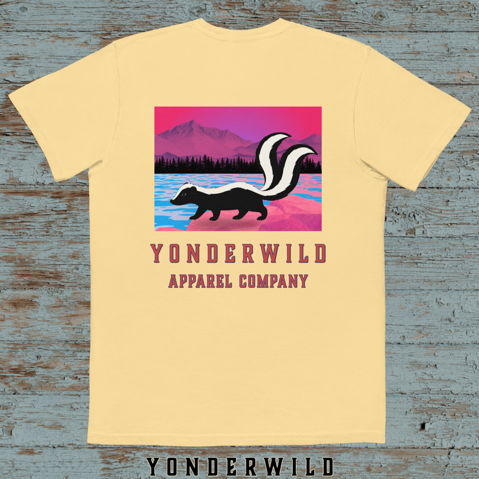 Twilight Twice Tail Pocket Tee-Sumac