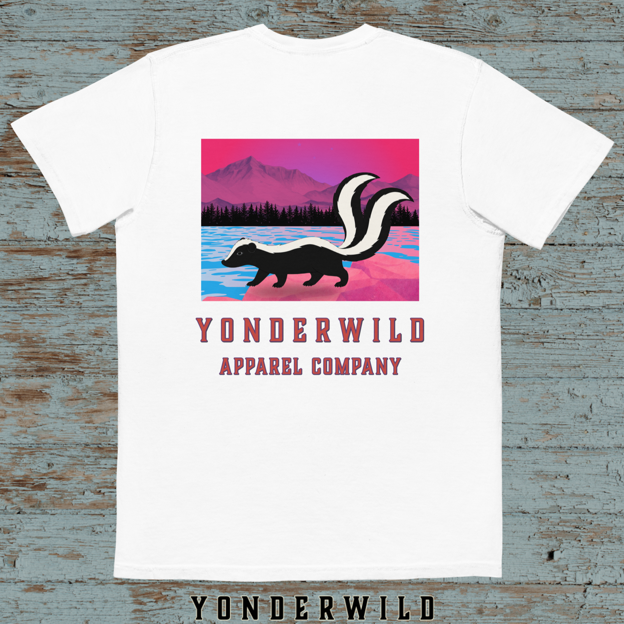 Twilight Twice Tail Pocket Tee-Sumac
