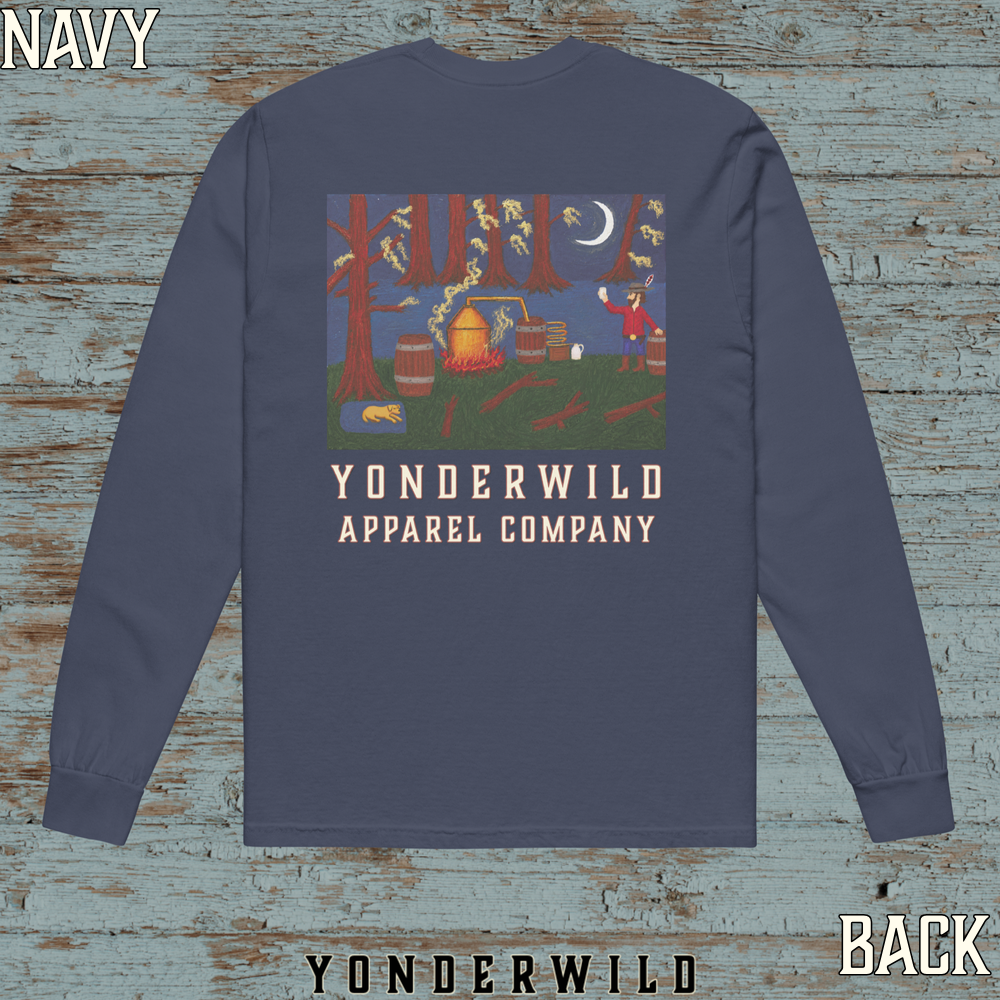 Bootlegger Long Sleeve Tee (Back) (Navy).png