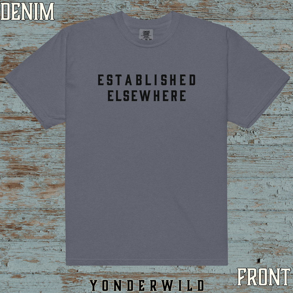 Established Short Sleeve Coal (Front) (Denim).png