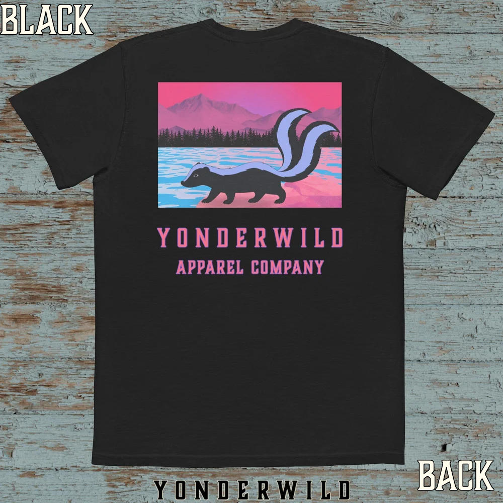 Twilight Twice Tail Short Sleeve Tee Sunset (Black).png