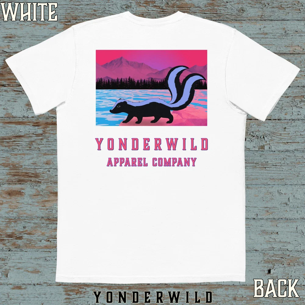 Twilight Twice Tail Short Sleeve Tee Sunset (White).png