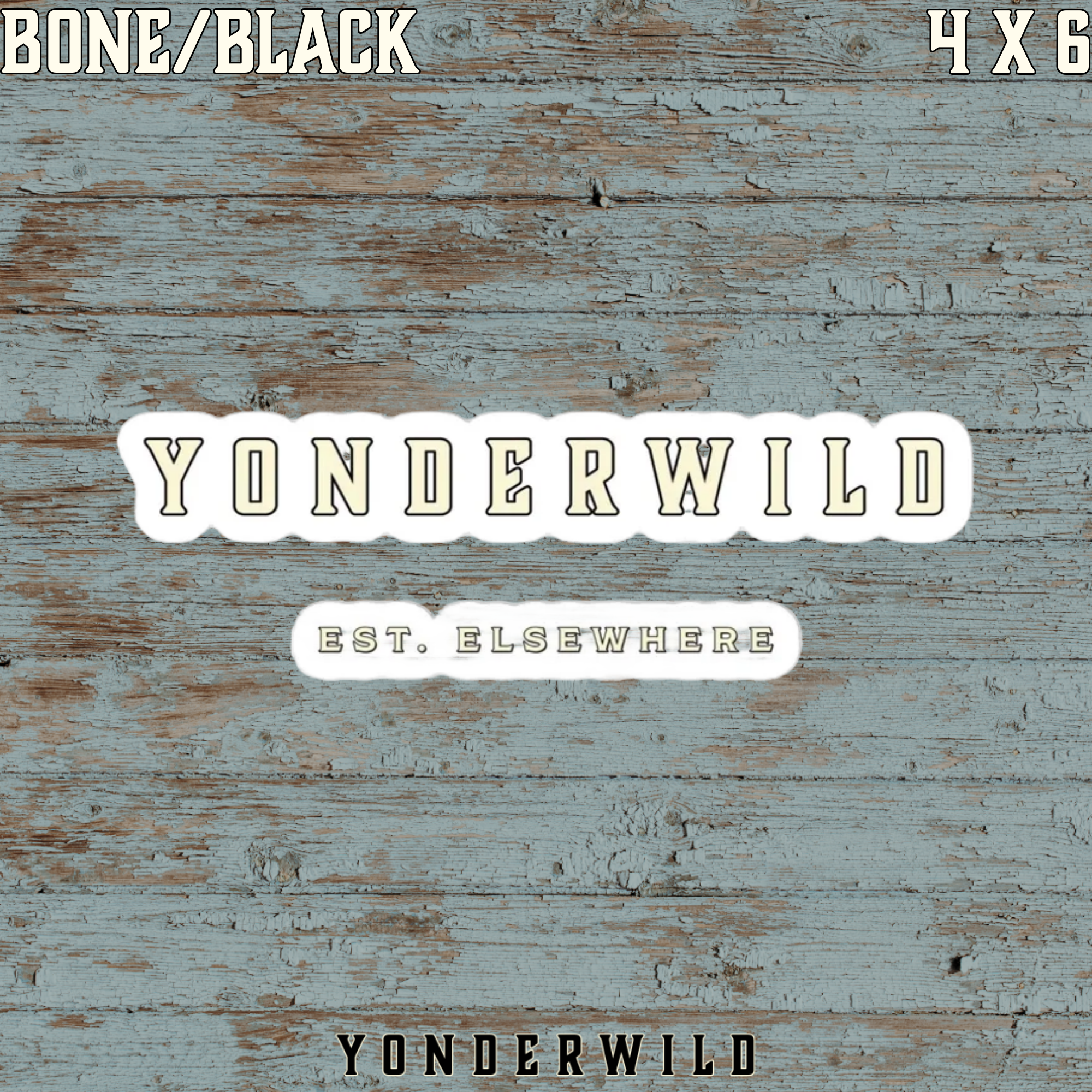 YONDERWILD Est. Elsewhere Vinyl Decal