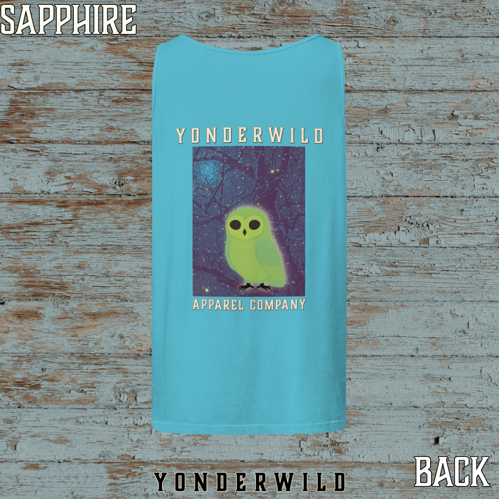 Owl Bird Aglow Tank Top