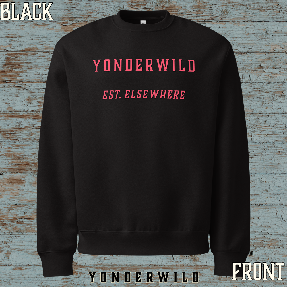 Varsity Logo Oversized Heavyweight Sweatshirt Sunset (Black) (Front).png