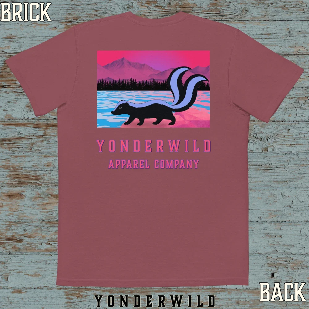 Twilight Twice Tail Short Sleeve Tee Sunset (Brick).png